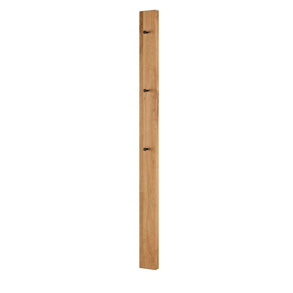 Wohnen Garderoben<12x163x5 cm Garderobenpaneel aus Asteiche Massivholz - Sotunes