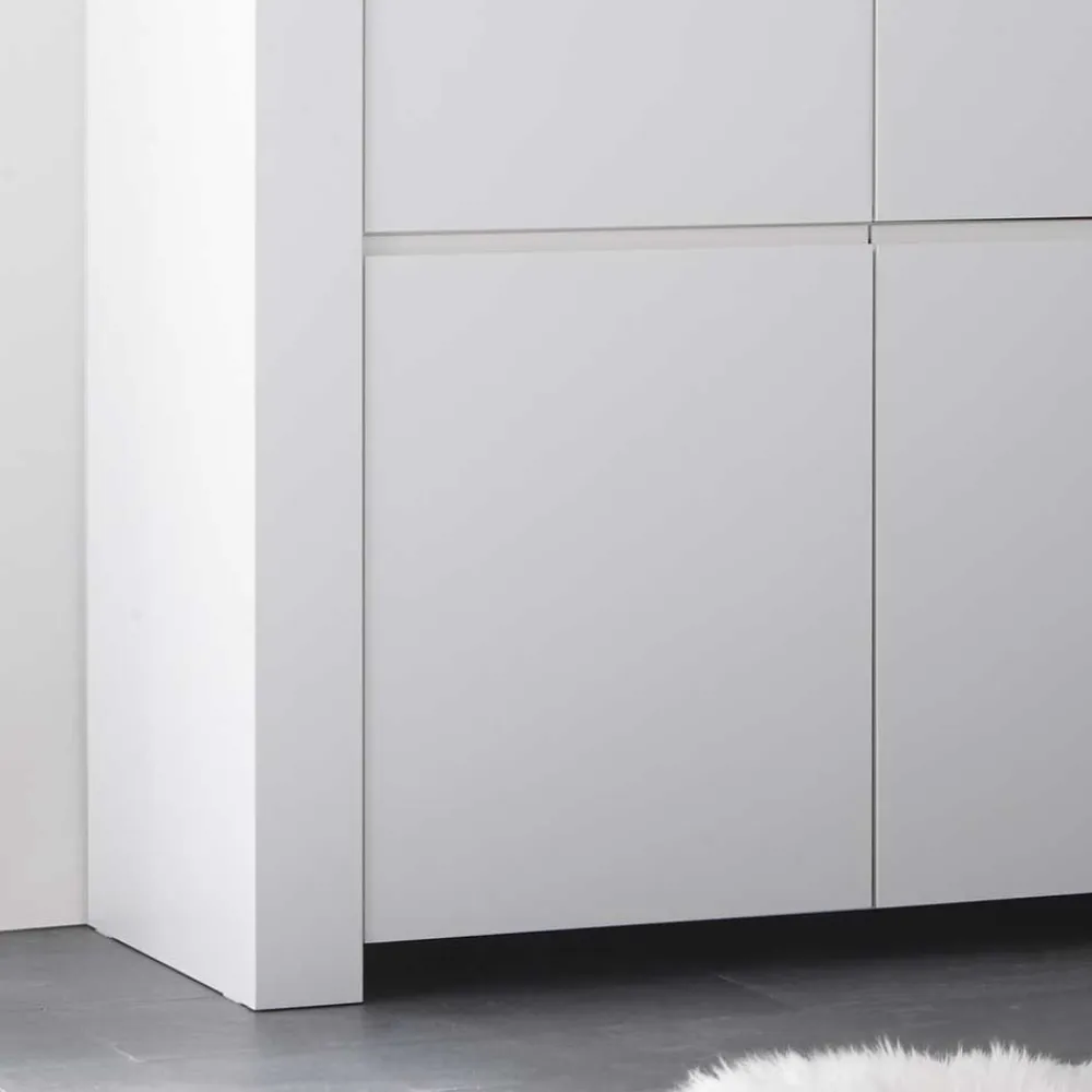 Wohnen Highboards<110x140x42 cm Highboard in Weiß lackiert - Mikes