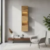 Wohnen Vitrinen<43x169x33 cm Hängevitrine aus Wildeiche - Obinson