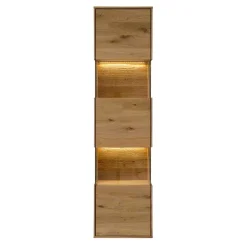 Wohnen Vitrinen<43x169x33 cm Hängevitrine aus Wildeiche - Obinson