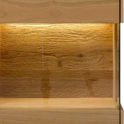 Wohnen Vitrinen<43x169x33 cm Hängevitrine aus Wildeiche - Obinson