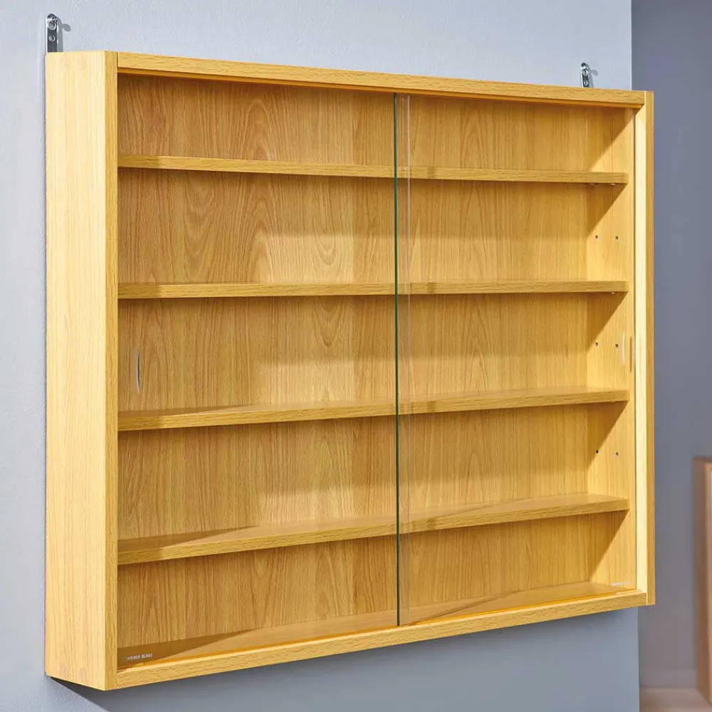 Wohnen Vitrinen<80x60x10 cm Hängevitrine Sammelvitrine 2-türig - Grands