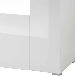 Wohnen Sideboards<144x82x40 cm Hochglanz Sideboard in Weiß - Timmona