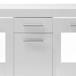 Wohnen Sideboards<144x82x40 cm Hochglanz Sideboard in Weiß - Timmona