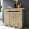 Wohnen Sideboards<120x107x38 cm Hochkommode in Wildeiche - Kuetra