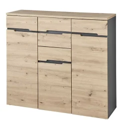 Wohnen Sideboards<120x107x38 cm Hochkommode in Wildeiche - Kuetra