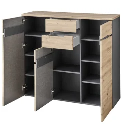 Wohnen Sideboards<120x107x38 cm Hochkommode in Wildeiche - Kuetra