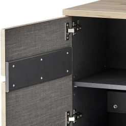 Wohnen Sideboards<120x107x38 cm Hochkommode in Wildeiche - Kuetra