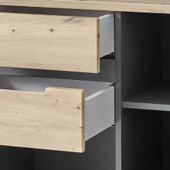 Wohnen Sideboards<120x107x38 cm Hochkommode in Wildeiche - Kuetra