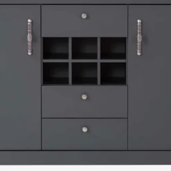 Wohnen Sideboards<104x169x45 cm Hohe Kommode mit Flaschenfächern - Lionel