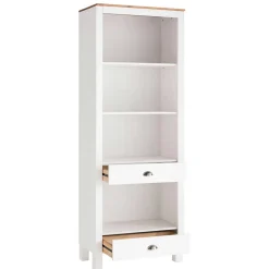 Wohnen Regale<75x205x40 cm Landhausregal in Weiß - Canarius