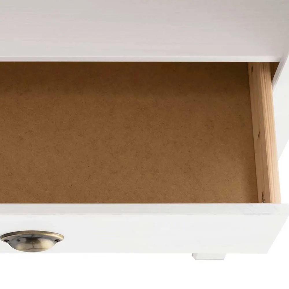 Wohnen Regale<75x205x40 cm Landhausregal in Weiß - Canarius