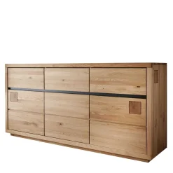 Wohnen Sideboards<175x85x45 cm Massivholz Sideboard auf Sockel - Embleys