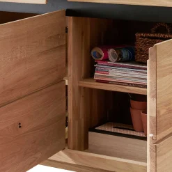 Wohnen Sideboards<175x85x45 cm Massivholz Sideboard auf Sockel - Embleys
