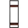 Wohnen Regale<30x80x11 cm Metall Wandregal mit zwei Ablagen - Solapura