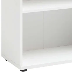Wohnen Regale<65x80x35 cm Ordnerregal mit zwei Fächern in Weiß - Radiassu
