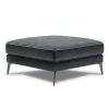 Wohnen Hocker<84x49x84 cm Polsterhocker in Anthrazit Samt - Temir