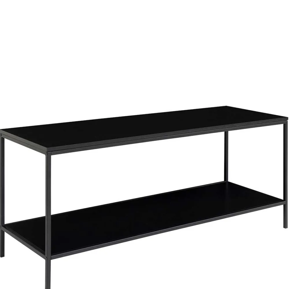 Wohnen Tv & Hifi-Möbel|Lowboards<100x45x36 cm Regal TV Tisch in Schwarz - Mapsy
