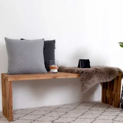 Wohnen Sitzbank<140x45x35 cm Teakholz Bank geölt - Fire