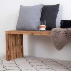 Wohnen Sitzbank<140x45x35 cm Teakholz Bank geölt - Fire