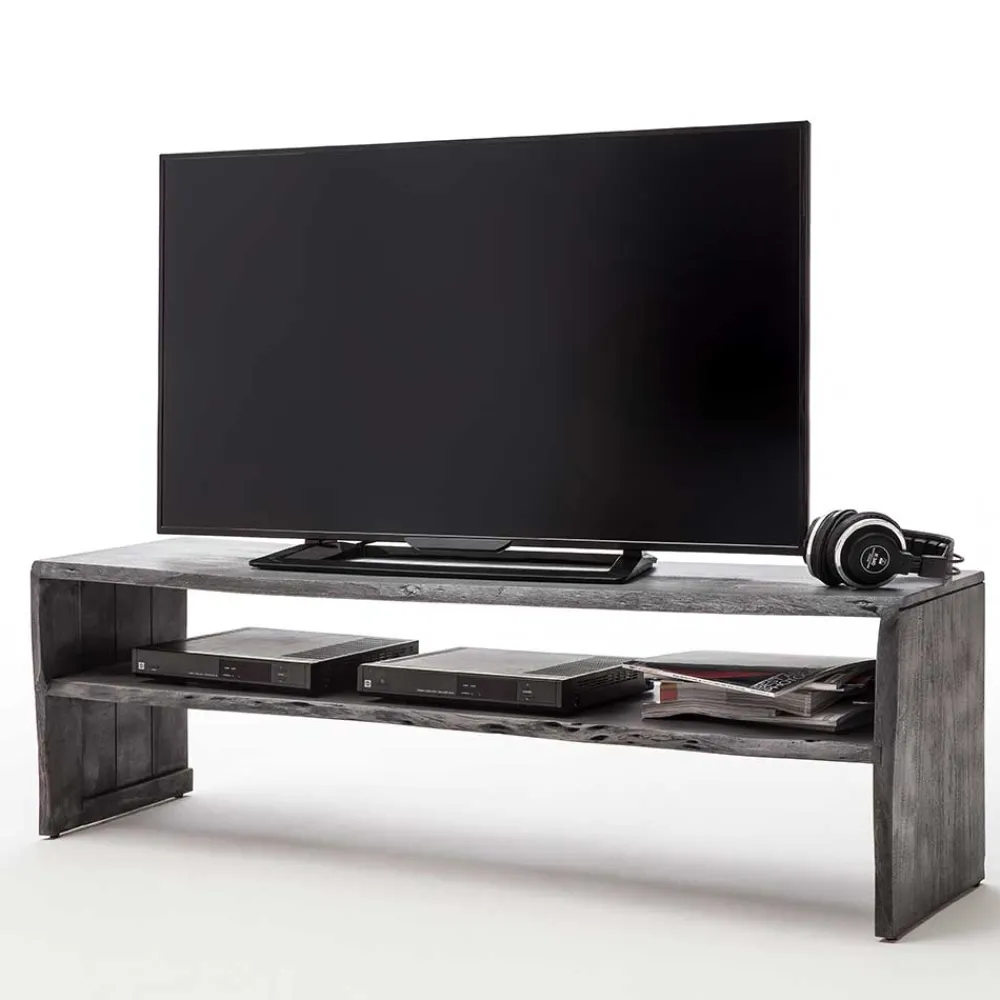 Wohnen Lowboards<145x45x40 cm Tisch für Fernseher in Grau - Rikers