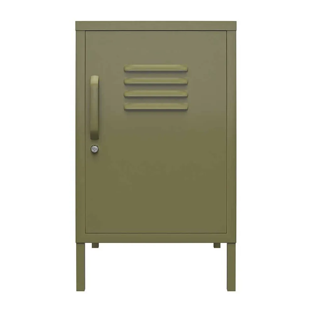 Wohnen Kommoden<38x69x40 cm 1-türige Kommode in Oliv Grün - Austral