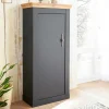 Wohnen Vitrinen<72x146x38 cm 1-türiger Landhausschrank modern - Lionel