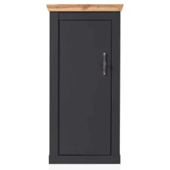 Wohnen Vitrinen<72x146x38 cm 1-türiger Landhausschrank modern - Lionel