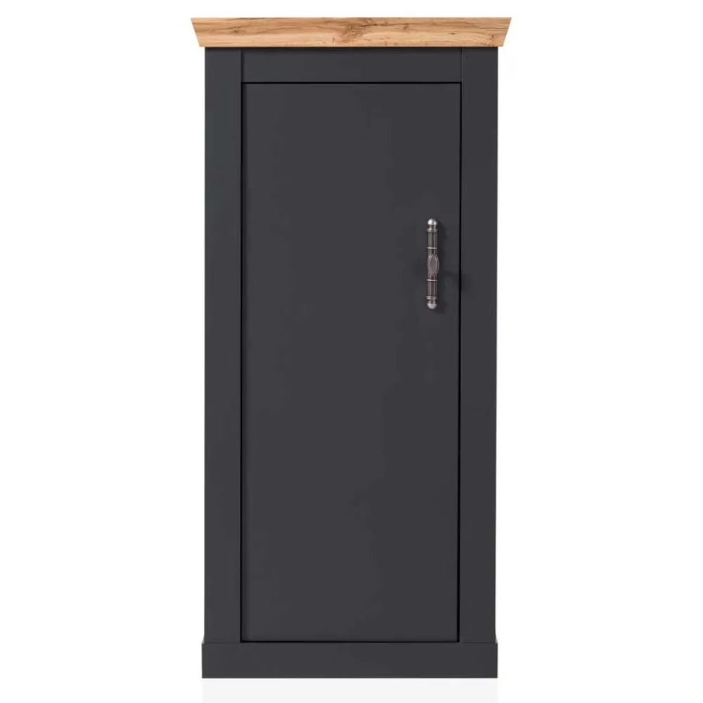 Wohnen Vitrinen<72x146x38 cm 1-türiger Landhausschrank modern - Lionel