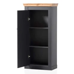 Wohnen Vitrinen<72x146x38 cm 1-türiger Landhausschrank modern - Lionel