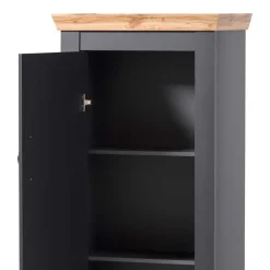 Wohnen Vitrinen<72x146x38 cm 1-türiger Landhausschrank modern - Lionel