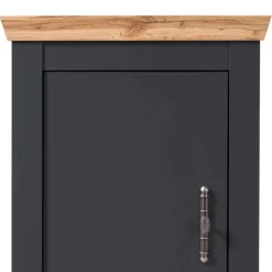 Wohnen Vitrinen<72x146x38 cm 1-türiger Landhausschrank modern - Lionel