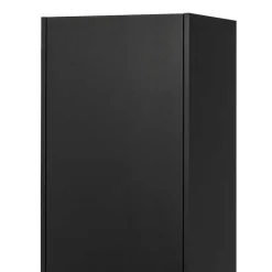 Wohnen Vitrinen|Schränke<44x188x35 cm 1-türiger Schrank in Schwarz lackiert - Riley