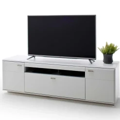 Wohnen Tv & Hifi-Möbel|Lowboards<195x60x51 cm TV Board Unterschrank in Weiß - Hazime