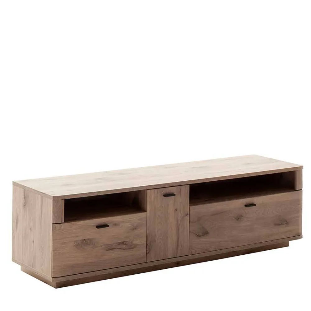 Wohnen Tv & Hifi-Möbel|Lowboards<180x52x50 cm TV Element mit zwei Schubladen & Tür - Comrinaca