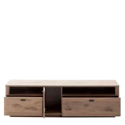 Wohnen Tv & Hifi-Möbel|Lowboards<180x52x50 cm TV Element mit zwei Schubladen & Tür - Comrinaca