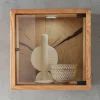Wohnen Vitrinen<34x34x20 cm Wandvitrine in Wildeiche - Acapella