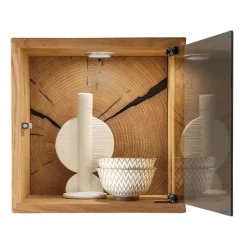 Wohnen Vitrinen<34x34x20 cm Wandvitrine in Wildeiche - Acapella