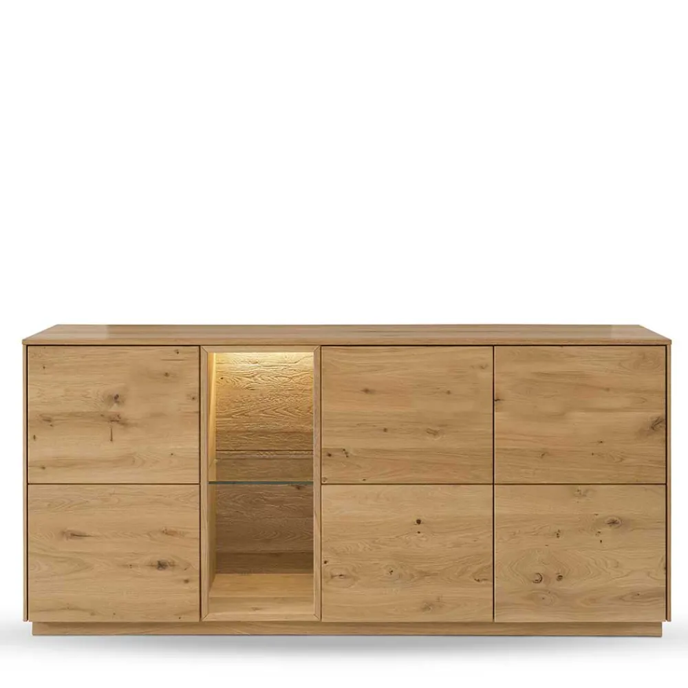 Wohnen Sideboards<170x80x44 cm Wildeiche Sideboard geölt - Obinson