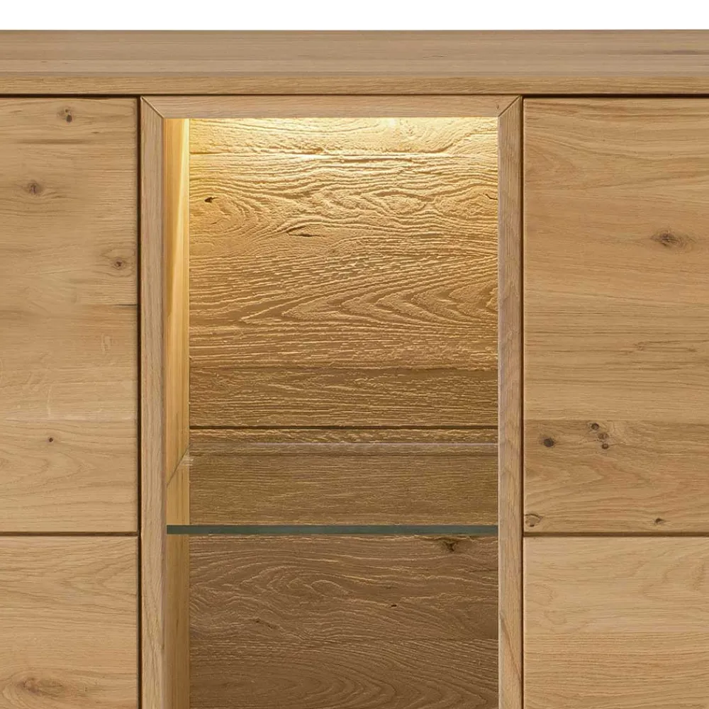 Wohnen Sideboards<170x80x44 cm Wildeiche Sideboard geölt - Obinson