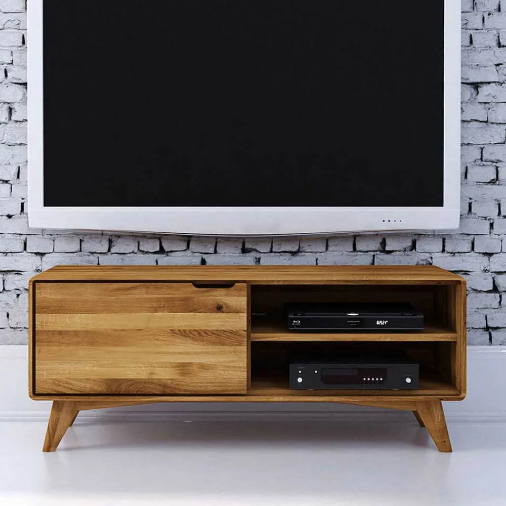 Wohnen Tv & Hifi-Möbel|Lowboards<120x48x40 cm Wildeiche TV Element mit Tür - Eavy