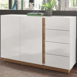 Wohnen Sideboards<138x91x40 cm Wohnzimmer Kommode zweifarbig - Myrda
