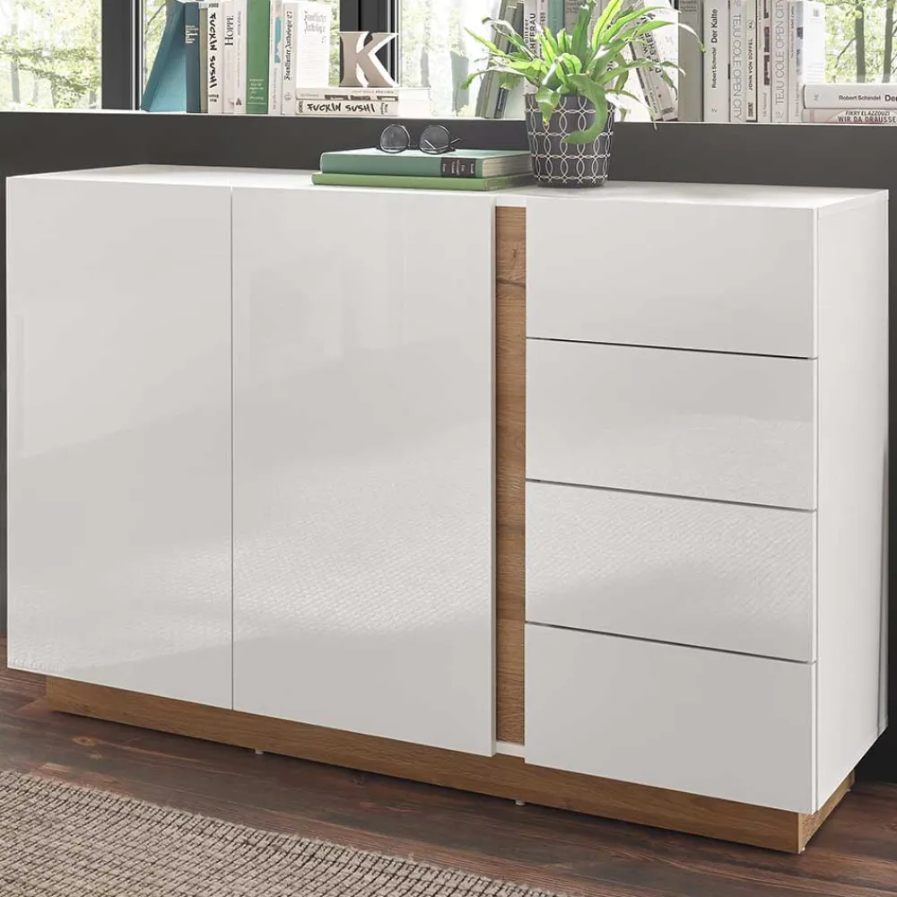Wohnen Sideboards<138x91x40 cm Wohnzimmer Kommode zweifarbig - Myrda