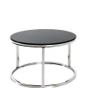 Wohnen Tische<60x36x60 Couchtisch aus Schwarzglas - Zyaman