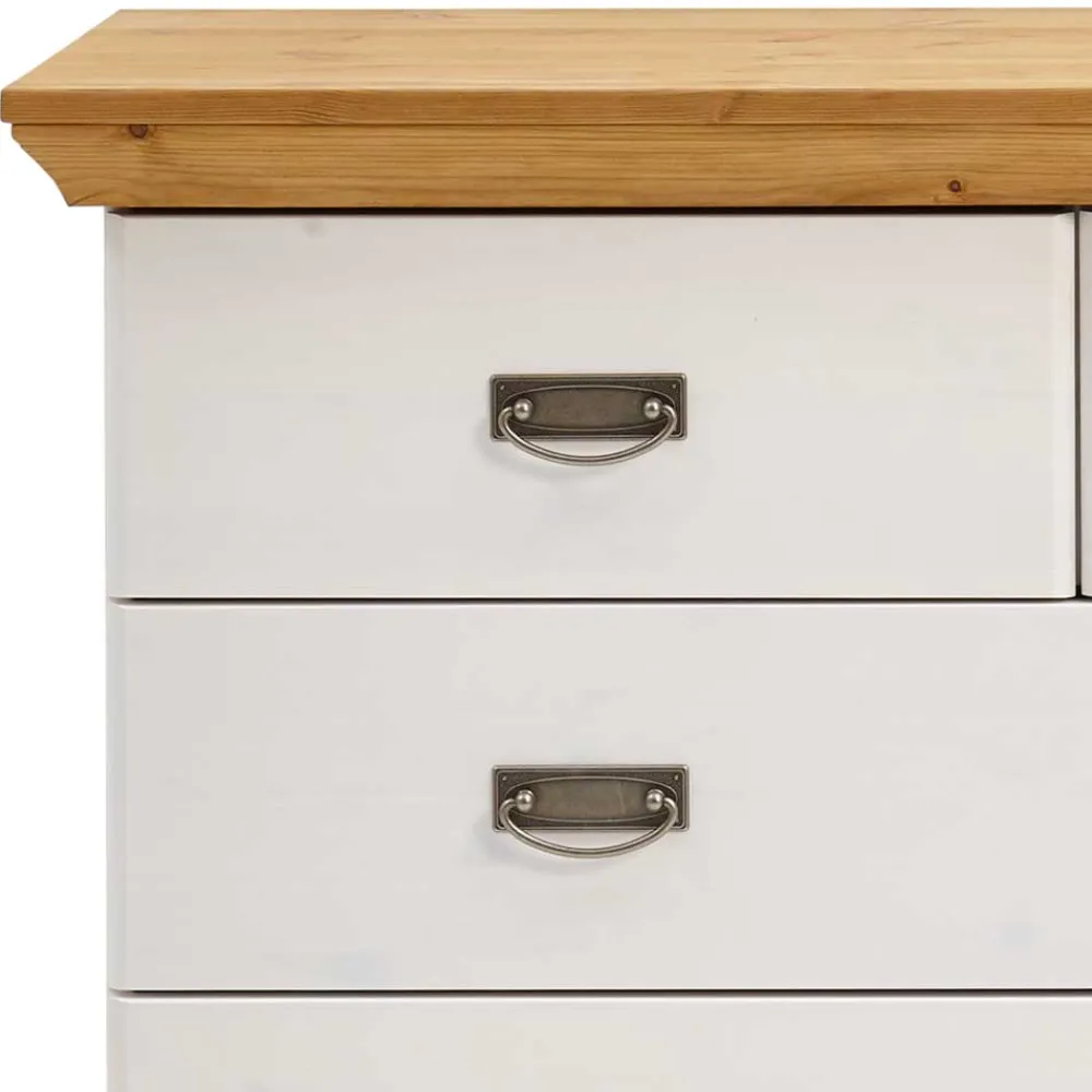 Wohnen Kommoden<106x91x50 Country Style Kommode zweifarbig - Sibiuta