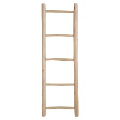 Wohnen Regale<50x150x5 Deko Leiter aus Teak Massivholz - Pressin