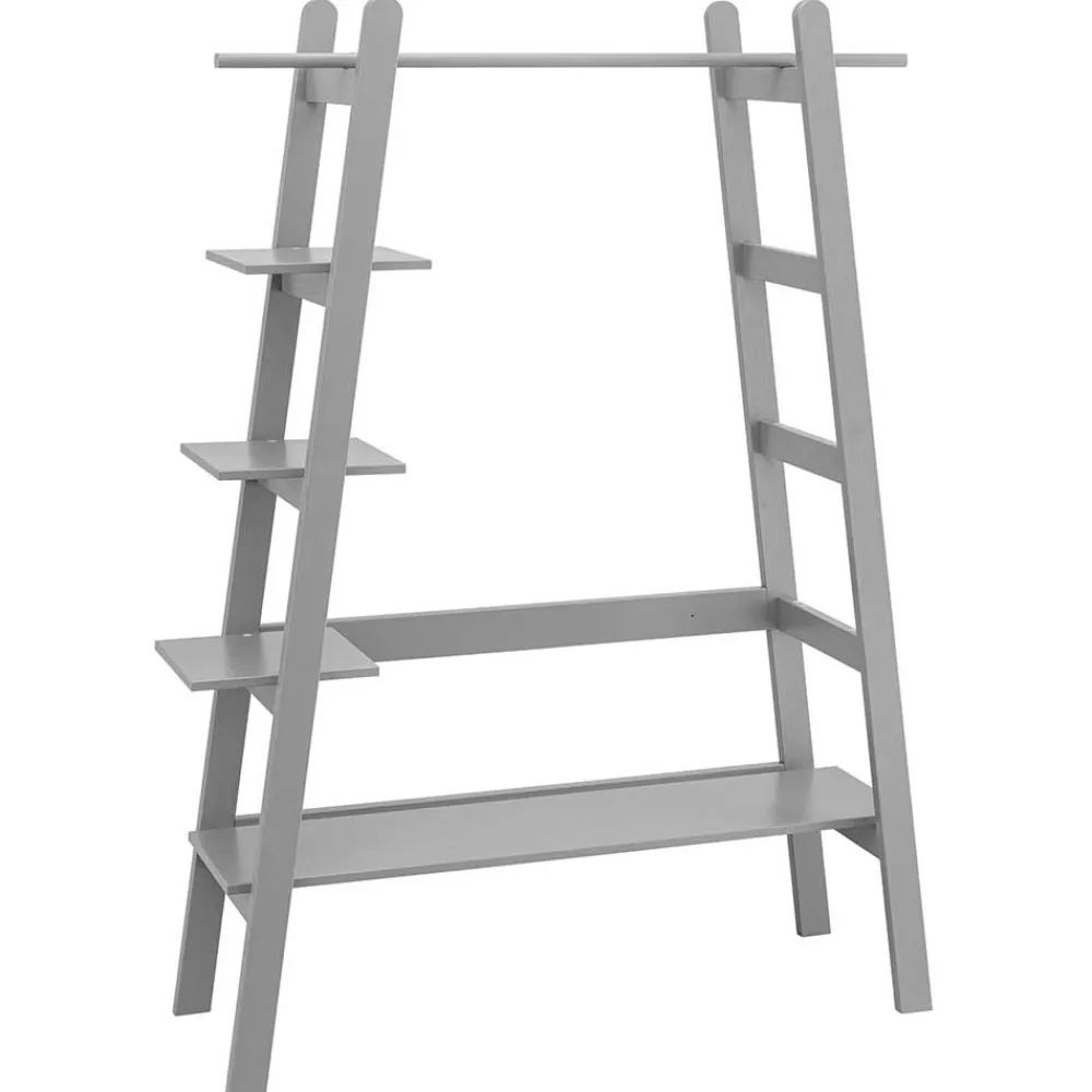Wohnen Garderoben<118x168x40 Design Garderobe in Grau aus Holz - Fyona