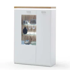 Wohnen Highboards<98x143x38 Design Highboard mit Beleuchtung LED - Caldri