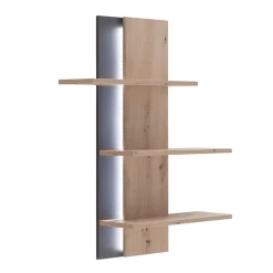 Wohnen Regale<95x118x25 Design Hängeregal in Eiche Optik - Nikdus