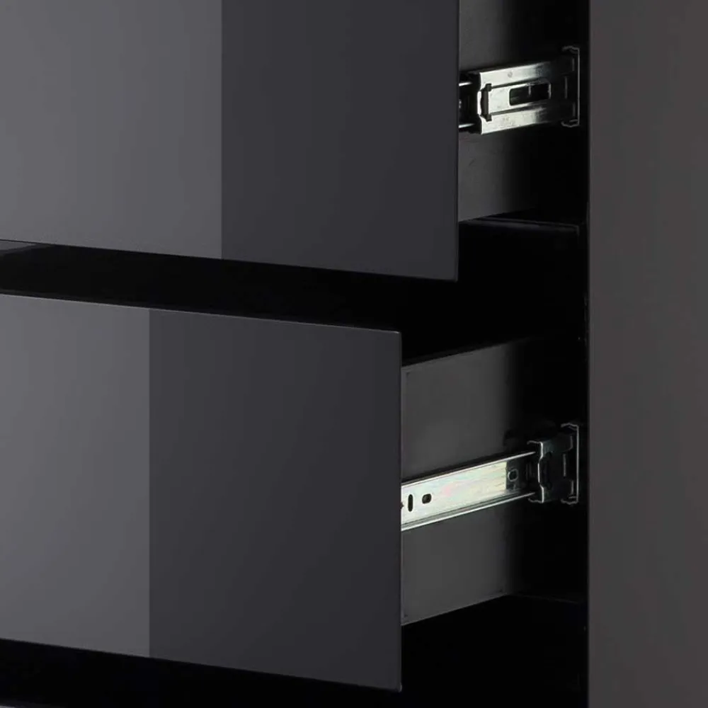 Wohnen Kommoden<51x115x40 Design Hochkommode in Hochglanz - Ercurs